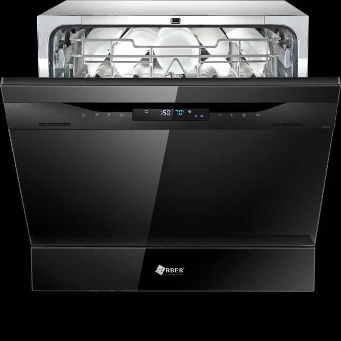 Hình ảnh thực tế Máy rửa bát Arber ABMRB08GD