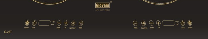 bảng điều khiển của bếp