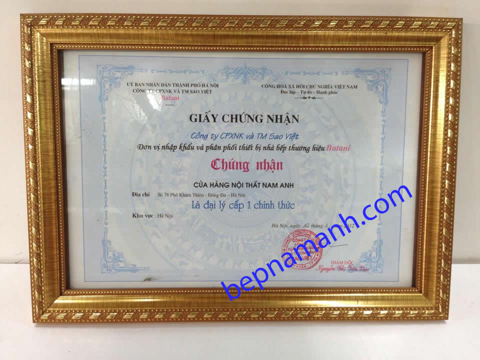 giấy chứng nhận