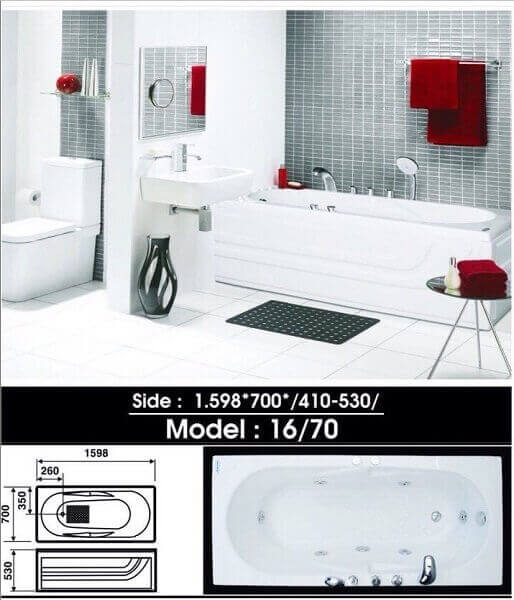 Bồn tắm massage Việt Mỹ 16.70