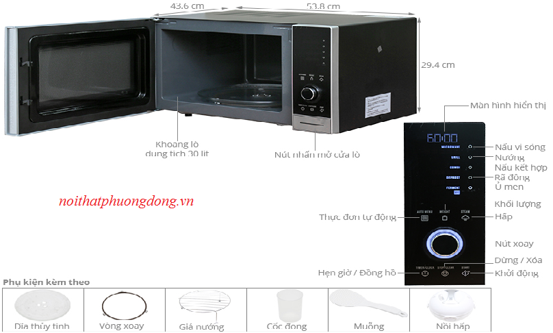 kich-thuoc-lo-vi-song kích thước lò vi sóng