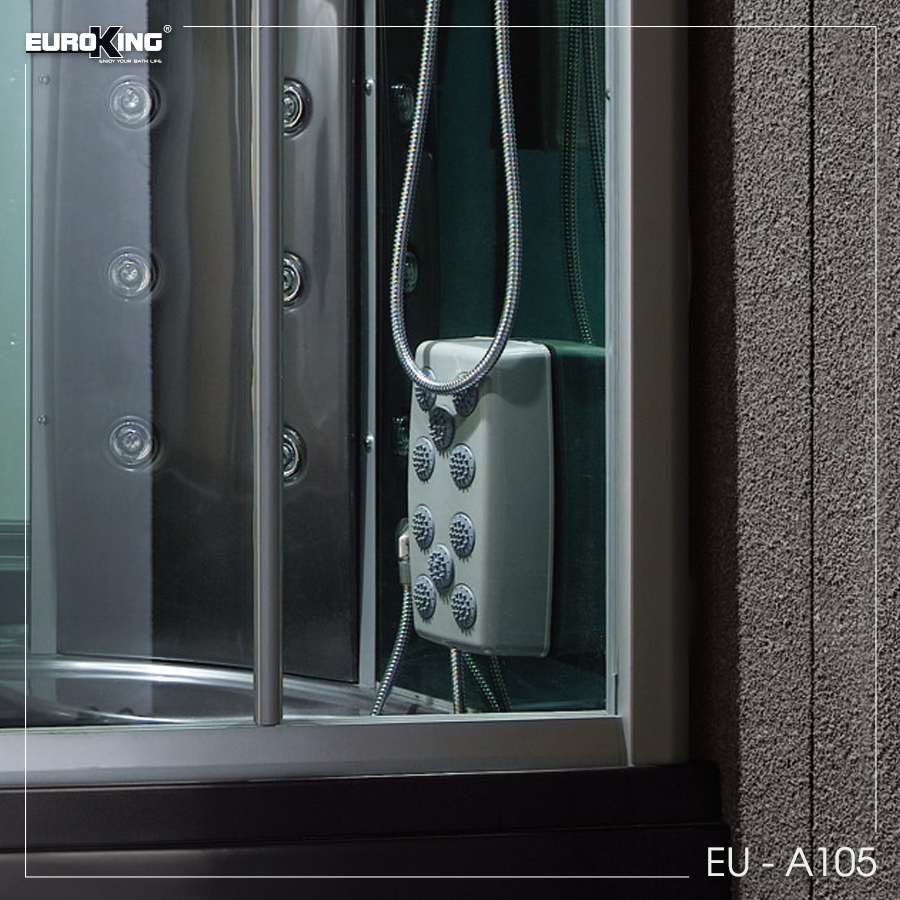 massage-chan-a105 Bảng điều khiển Phòng xông hơi Euroking EU-A105 Black