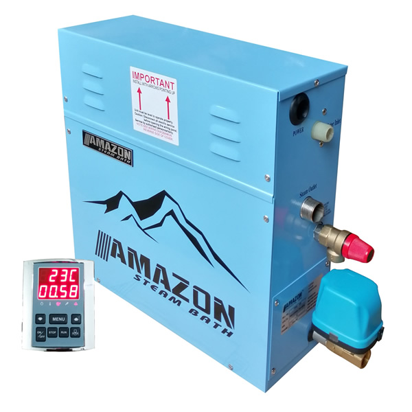 Máy xông hơi Amazon ATP-12kw xả tự động kiểu xoay