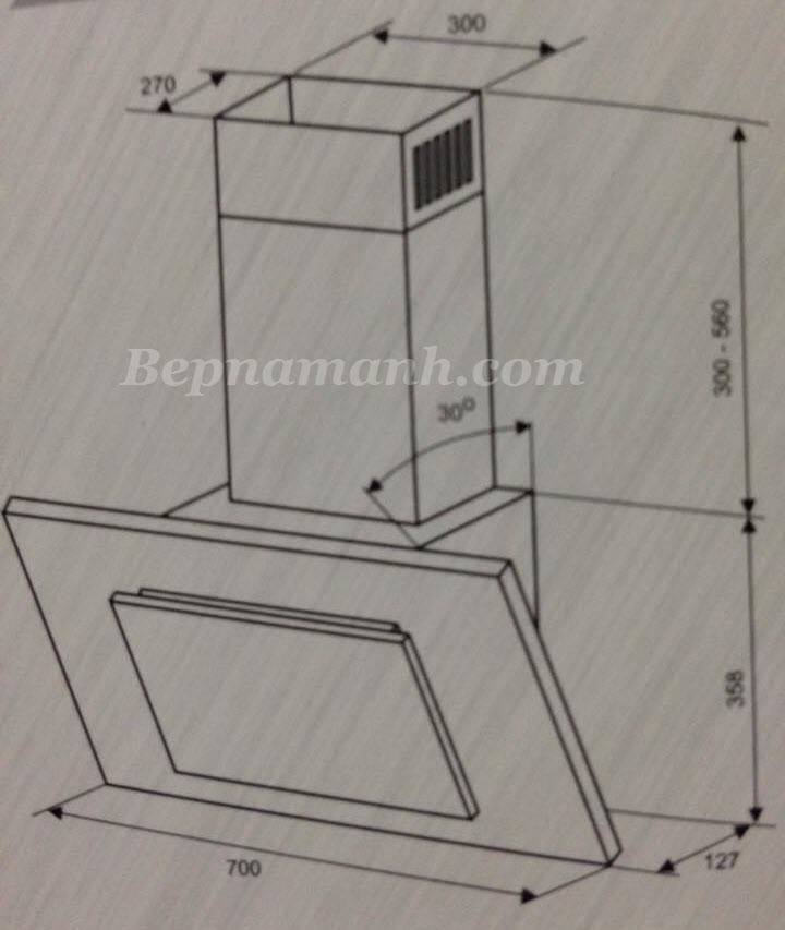 Máy hút mùi Batani
