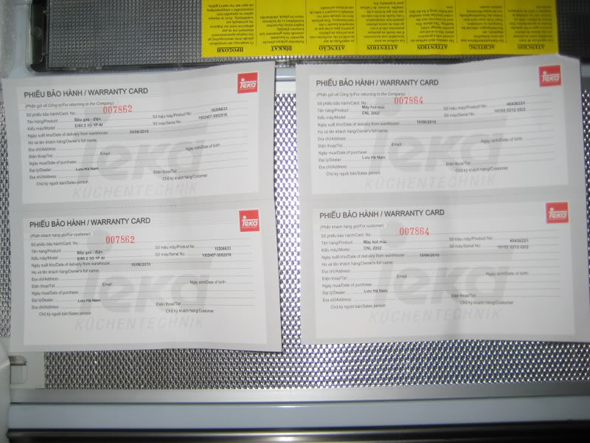 phieu-bao-hanh-teka2 phiếu bảo hành chính hãng của bếp