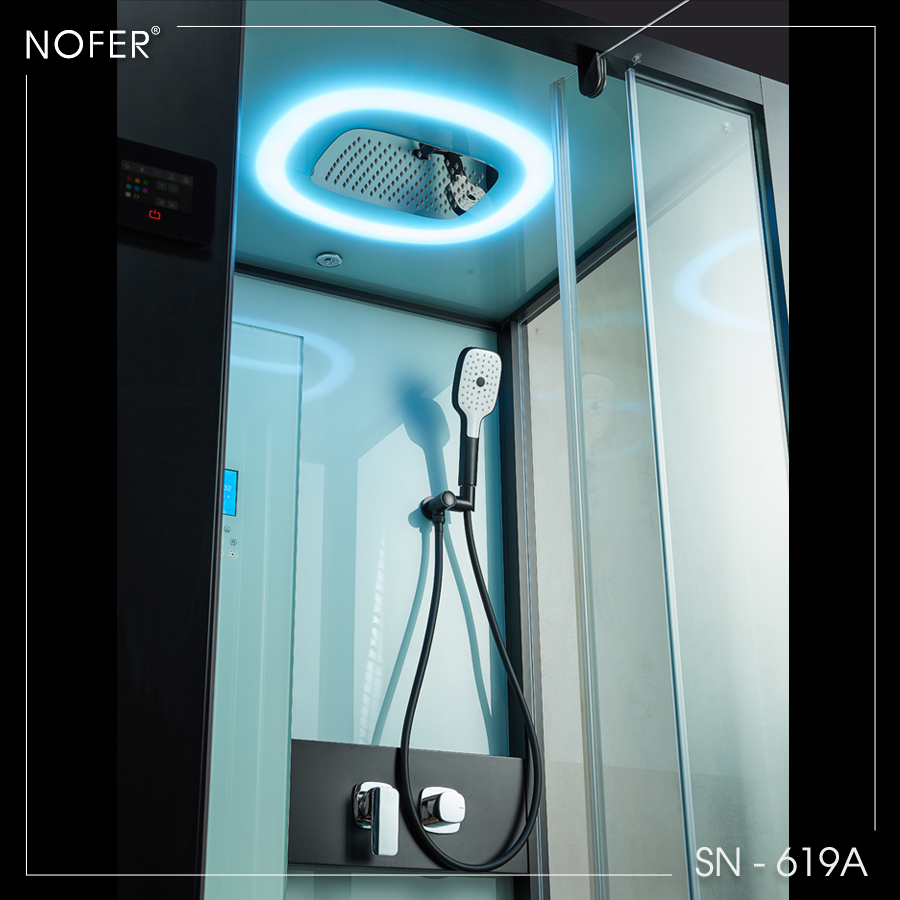 Hình ảnh sen trần và sen tay của Phòng xông hơi Nofer SN-619A