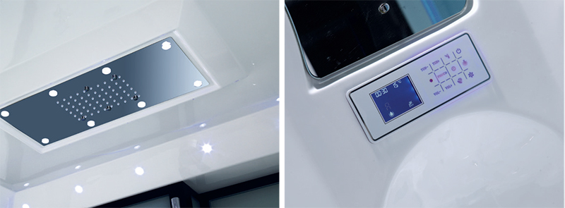 Sen tắm trần và bảng điều khiển Phòng xông hơi Nofer NG-1411