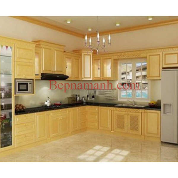Tủ bếp Gỗ Sồi Nga