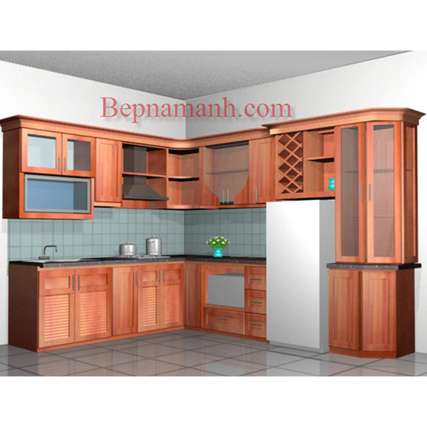 Tủ bếp Gỗ Xoan Đào Gia Lai